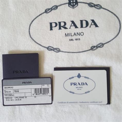 certificate of authenticity prada fake|Prada authentication.